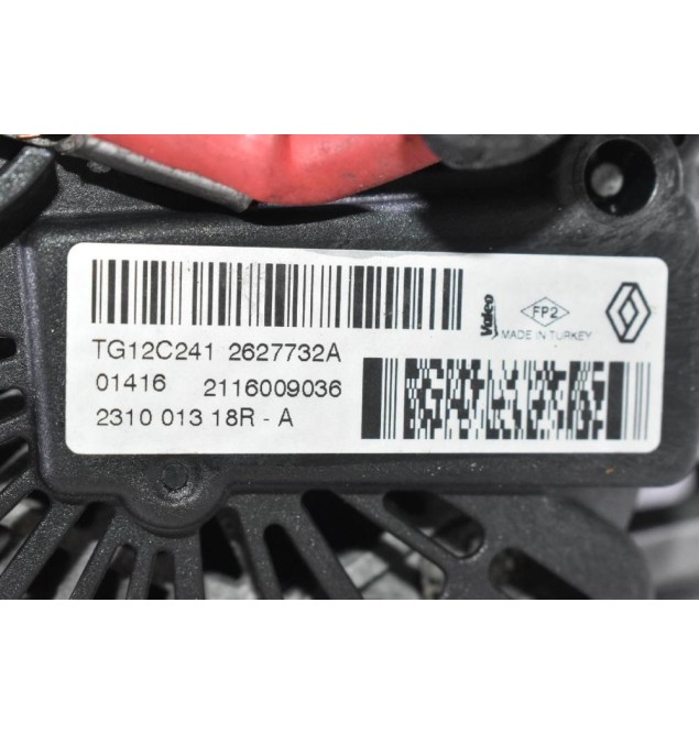 Δυναμό Nissan Juke - Qashqai 1.5 DCI K9K 677 2010-2019 231001318R-A TG12C241 (Renault Clio / Captur)