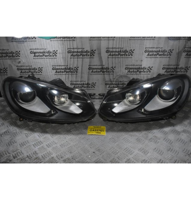Φανάρια Εμπρός Σετ Volkswagen Golf 6 GTI / GTD 2008-2014 (Γνήσιο / Bi-Xenon) 5K2941752C 5K2941751C 7L6941329B 5DV009000-00