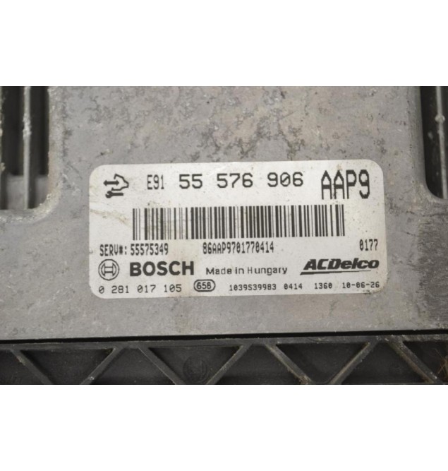 Εγκέφαλος Κινητήρα Opel Insignia A20DTH BOSCH 55576906 0281017105