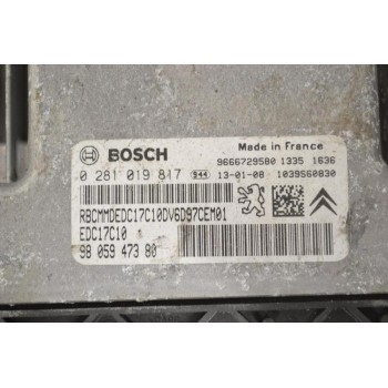 Εγκέφαλος Peugeot 208 2012-2019 0281019817 9805947380 9666729580 1039S60830