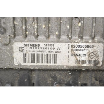 Εγκέφαλος Renault Megane K9K 2004-2012 SIEMENS S122326109A 8200565863 8200592611