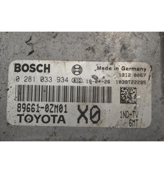 Εγκέφαλος Toyota Corolla 2013-2019 BOSCH 0281033934 896610ZM01 1039T22285