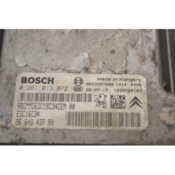 Εγκέφαλος Citroen Berlingo - Pegeuot Partner 1.6 HDI 9H03 2015-2018 0281013872 9664843780 1039S20163 9653958980