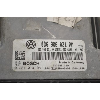 Εγκέφαλος Volkswagen Jetta / Golf 1.9 TDI 2002-2012 03G906021PM 0281014061 03G906021AN 1039S21729 (Seat Audi Skoda)