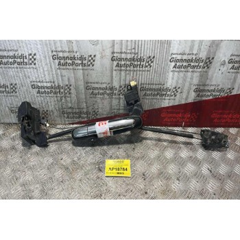 Ηλεκτρομαγνητική κλειδαριά με εσωτερικό & εξωτερικό χερούλι πίσω αριστερά 4 pins Hyundai XG 99-05