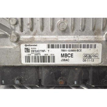 Εγκέφαλος Ford Focus 2005-2012 CONTINENTAL 7M51-12A650-BCE SID206 5WS40778F-T