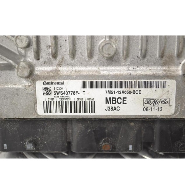 Εγκέφαλος Ford Focus 2005-2012 CONTINENTAL 7M51-12A650-BCE SID206 5WS40778F-T