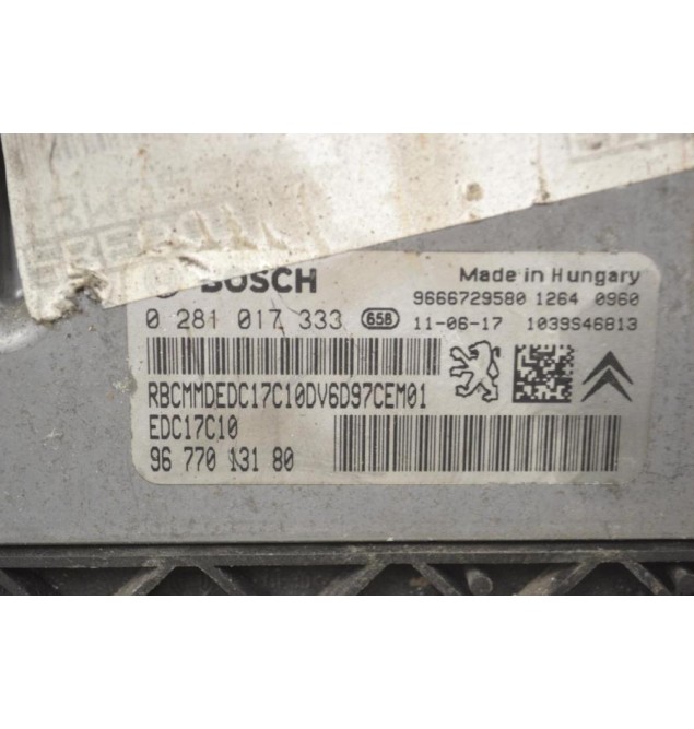 Εγκέφαλος Peugeot 308 2009-2014 BOSCH 0281017333 9677013180 1039S46813