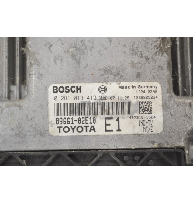 Εγκέφαλος Toyota Corolla - Auris 1.4D D4D 2005-2010 89661-02E10 0281013413 BOSCH