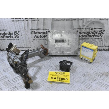 Εγκέφαλος -Σετ Immobilizer Toyota Hiace 2L 1995-2011 89551-26091 89780-26050 21500-1411