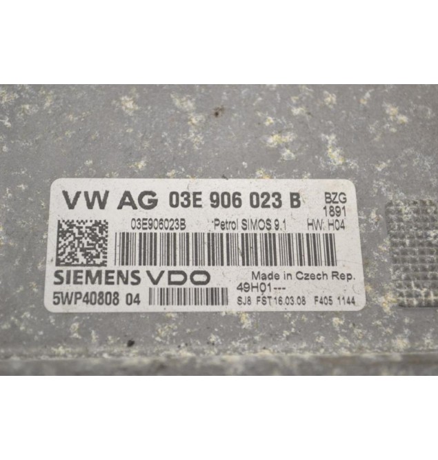Εγκέφαλος Skoda Fabia 1.2 2000-2012 SIEMENS 03E906023B 5WP40808 (Volkswagen Polo / Seat Ibiza)