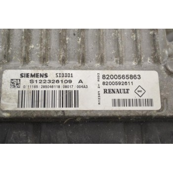 Εγκέφαλος Renault Clio 2005-2014 SIEMENS S122326109A 8200565863 8200592611 SID301