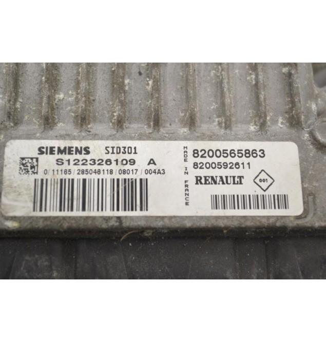 Εγκέφαλος Renault Clio 2005-2014 SIEMENS S122326109A 8200565863 8200592611 SID301