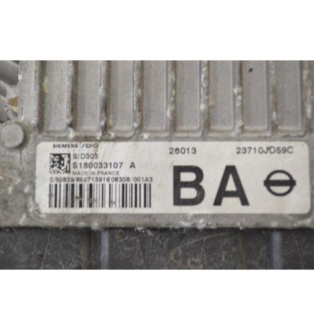 Εγκέφαλος Κινητήρα Nissan Qashqai 2006-2015 SIEMENS SID303 S180033107 A 23710-JD59C
