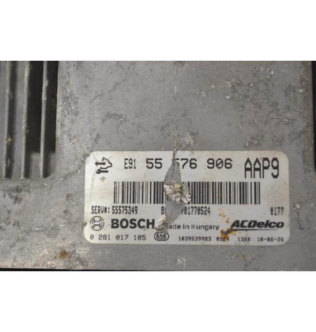 Εγκέφαλος Κινητήρα Opel Insignia A20DTH BOSCH 55576906 0281017105