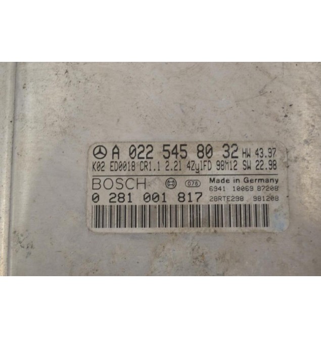 Εγκέφαλος Mercedes-Benz E 240 1998-2003 BOSCH 0281001817 A0225458032