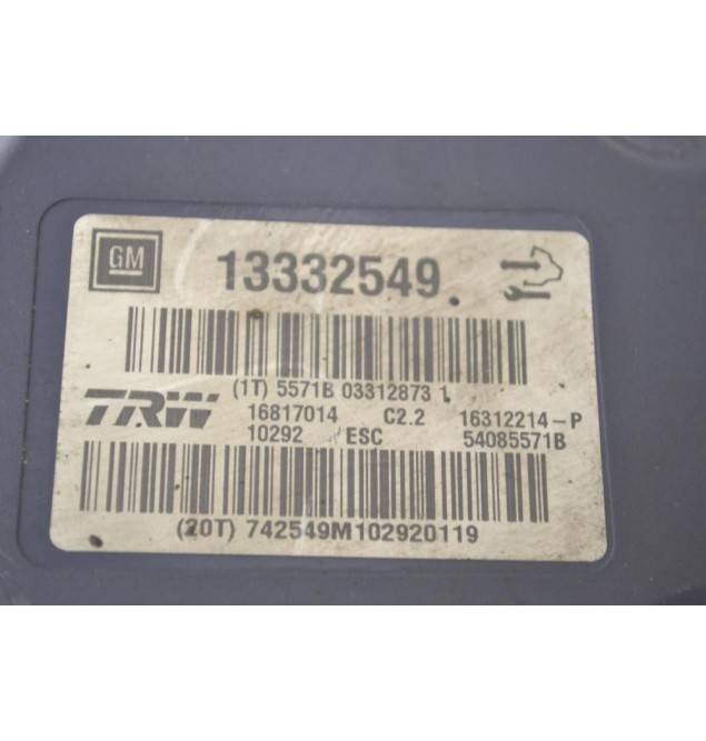 Μονάδα ABS Opel Insignia 2008-2014 TRW 13332549 54085571B 16817014 16312214-P