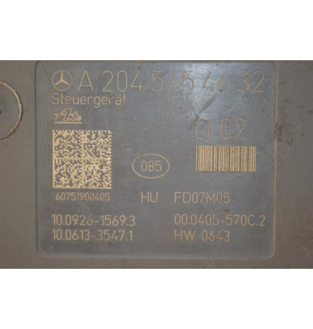 Μονάδα ABS Mercedes-Benz C 220 2007-2008 ATE A2045454632 10092615693 10061335471 Α0064312512