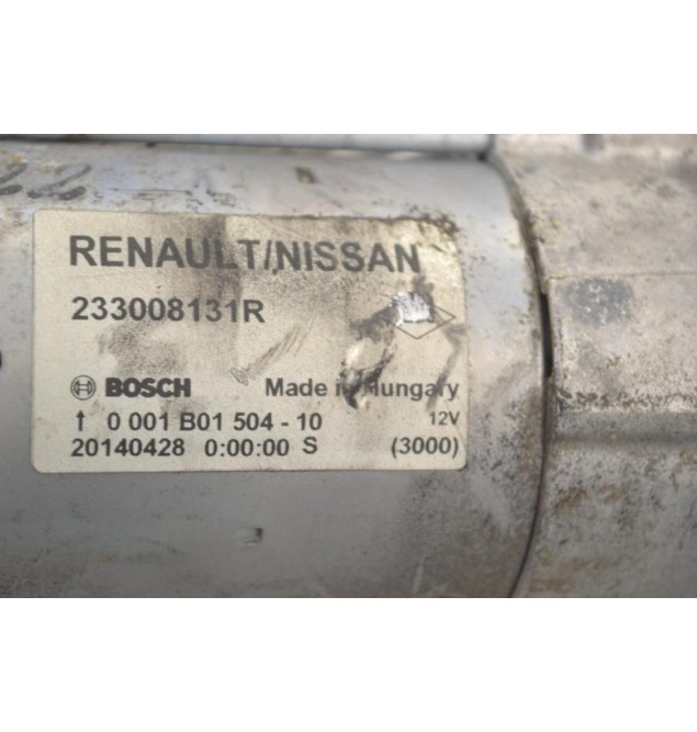 Μίζα Nissan X-Trail Qashqai NV300 Primastar BOSCH R9M M9R 2010-2022 233008131R 20140428 0001B01504-10 (Renault Kadjar Megane Scenic Trafic / Opel Vivaro)