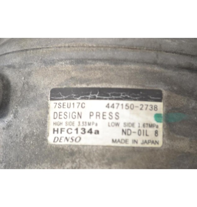 Κομπρεσέρ Aircondition - A/C Mercedes-Benz CLK 200 2003-2009 DENSO 447150-2738 HFC134a
