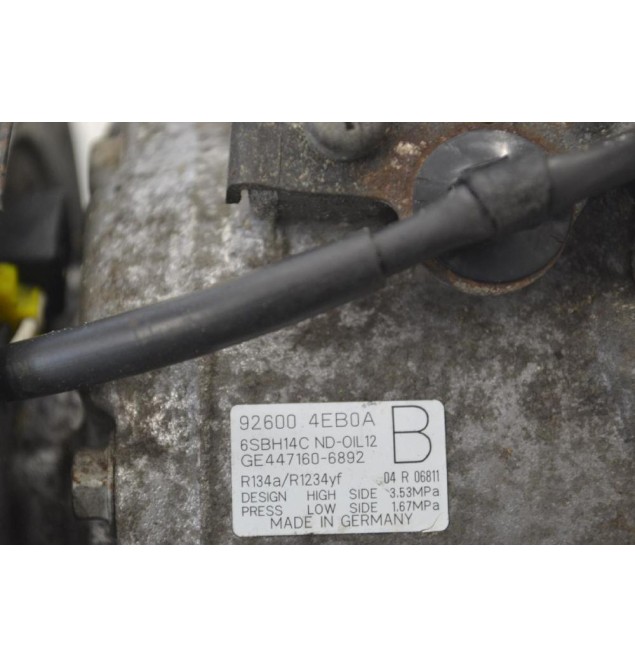 Κομπρεσέρ Aircondition Nissan Qashqai X-Trail Pulsar H5FE / R9M 2014-2021 92600-4EB0A GE447160-6892 (Renault Kadjar Koleos Megane Espace Talisman Scenic / Dacia)