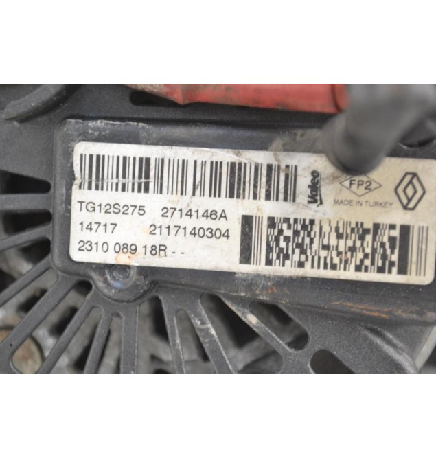 Δυναμός Renault Clio - Captur H5F H4B 2016-2020 231008918R TG12S275 2714146A (Dacia Sandero) (Γνήσιος)