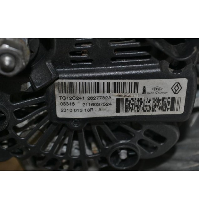 Δυναμό Nissan Juke - Qashqai 1.5 DCI K9K 677 2010-2019 231001318R-A TG12C241 (Renault Clio / Captur)