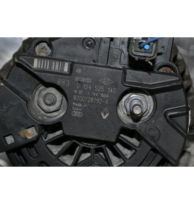 Δυναμό Nissan Juke - Qashqai 1.5 DCI K9K H282 150A 2010-2017 BOSCH 0124525140 8200728292-A