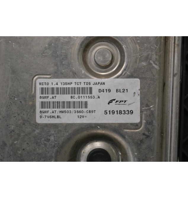 Εγκέφαλος Alfa Romeo Mito 2009-2014 51918339 D419 BL21