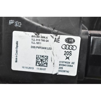 Φανάρι Εμπρός Δεξιά Audi A3 S3 RS3 2010-2025 8V0941006A 4G0907397P 8K0941597B (Γνήσιο) (XENON)