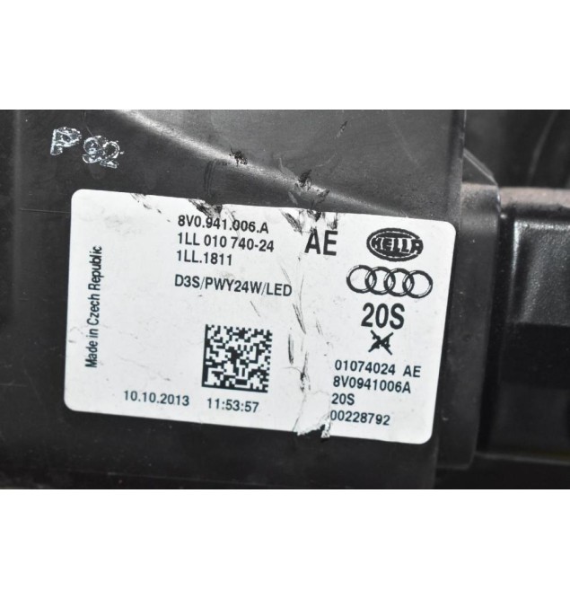 Φανάρι Εμπρός Δεξιά Audi A3 S3 RS3 2010-2025 8V0941006A 4G0907397P 8K0941597B (Γνήσιο) (XENON)