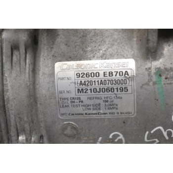 Κομπρεσέρ Aircondition Nissan Navara D40 YD25 Euro 5 2005-2015 92600-EB70A A42011A0703000