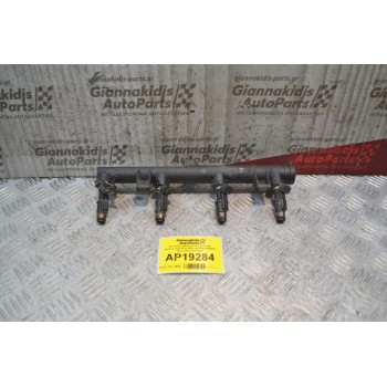 Μπεκιέρα-Φλογέρα Peugeot 406 Αρ.Κινητήρα RFN 2000-2004 9628084680 Kωδ. Μπέκ 01F003A