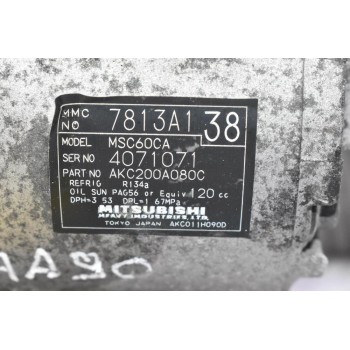 Κομπρεσέρ Aircondition A/C Mitsubishi Colt 1.3 4A90 2004-2012 7813A138 4071071 AKC200A080C (Γνήσια)