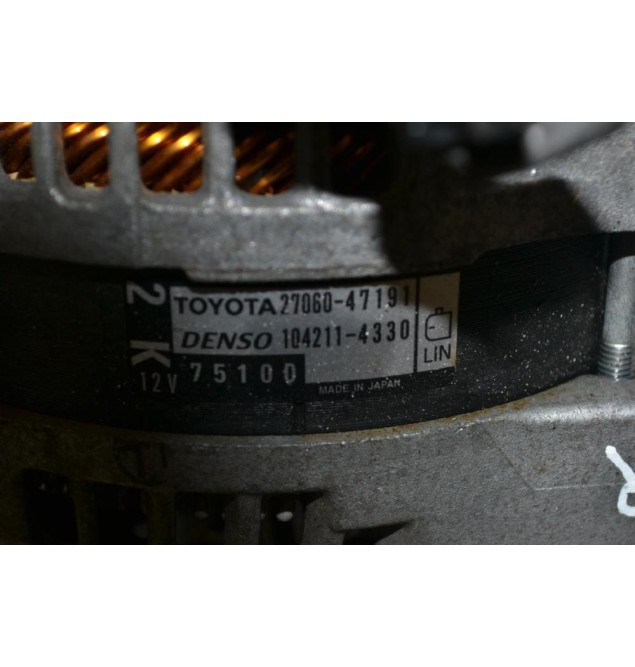 Δυναμό Toyota Yaris 1.3 1NR 2010-2015 DENSO 27060-47191