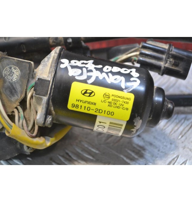 Βραχίονες -Μπράτσα Υαλοκαθαριστήρων Με Μοτέρ Εμπρός Hyundai Elantra 2000-2006 98110-2D100