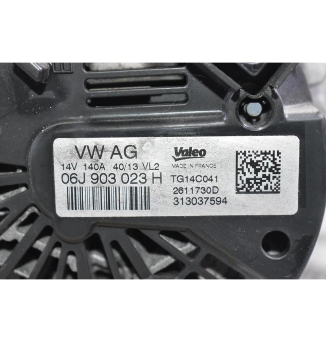 Δυναμό Audi A3 S3 TT TTS A1 Q3 1.8 / 2.0 TSI-TFSI 2010-2020 06J903023H (Γνήσιος) (Volkswagen Golf Passat Polo Arteon / Seat Leon Ibiza / Skoda Octavia SuperB) CJS CZRA CHH CJX CULB CXC CHHC CXDA CZPB