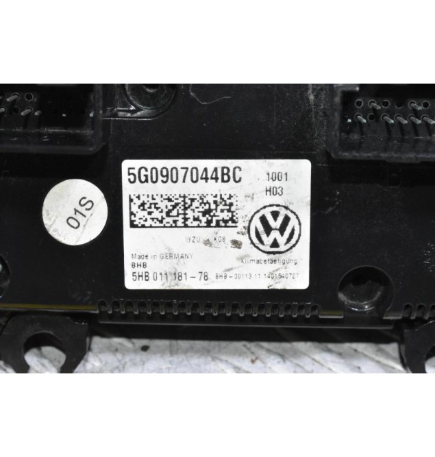 Χειριστήριο Κλιματισμού Volkswagen Golf 7 2013-2020 5G0907044BC (Γνήσιο) (Seat Leon Audi A3 Skoda Octavia) (Μικρή Φθόρα)