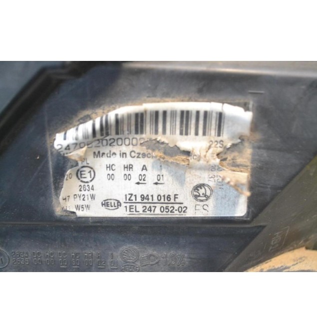 Φανάρι Εμπρός Δεξιά Skoda Octavia 5 2008-2013 1Z1941016F