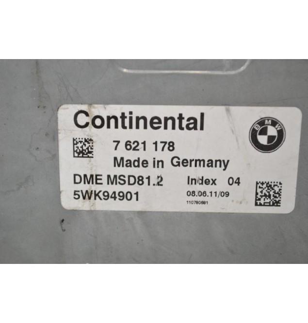 Εγκέφαλος Bmw 320 E90 143ps N43B20A 2005-2010 7621178 DME 5WK94901 MSD81.2