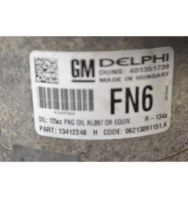Κομπρεσέρ Aircondition - A/C Opel Astra J - Zafira B 1.7 A17DTR 2005-2015 13322148 401351739