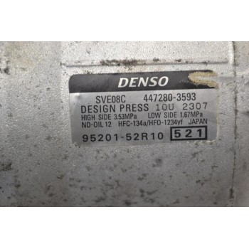 Κομπρεσέρ Aircondition A/C Suzuki Swift 1.0 K10C 2017-2023 Denso 447280-3593 95201-52R10 (Γνήσιο)