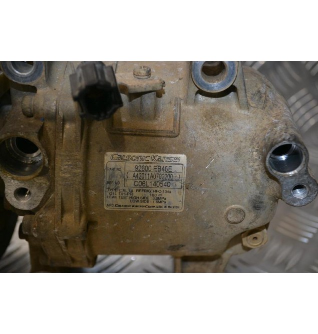 Κομπρεσέρ Aircondition Nissan Navara D40 2.5cc YD25 2005-2010 92600-EB40E (Pathfinder)