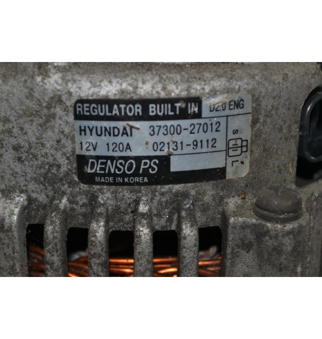 Δυναμό Kia Sportage - Tucson 2.0 CRD 140PS D4EA 2004-2009 Denso 37300-27012 120A