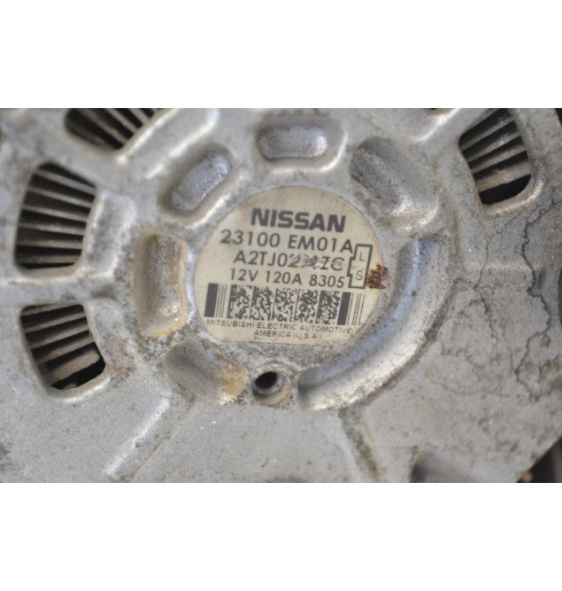 Δυναμό Nissan Qashqai / Tiida 2007-2012 23100EM01A A2TJ0291ZC (Γνήσιο) 12v 120A