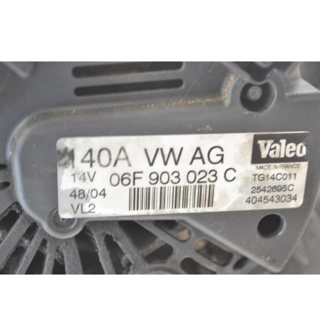 Δυναμό Volkswagen Golf 140A 14V 2004-2010 06F903023C (Touran / Caddy / Transporter / Tiguan) (Seat Leon Altea - Skoda Octavia - Audi A3)