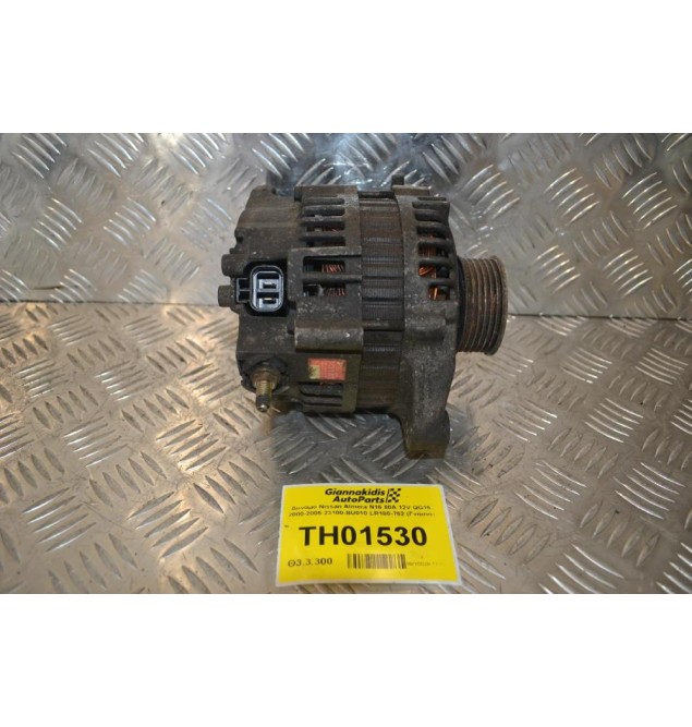 Δυναμό Nissan Almera N16 80A 12V QG15 2000-2005 23100-BU010 LR180-762 (Γνήσιο)