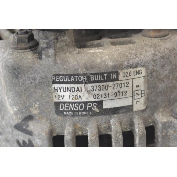 Δυναμό Kia Sportage - Tucson 2.0 CRD 140PS D4EA 2004-2009 Denso 37300-27012 120A
