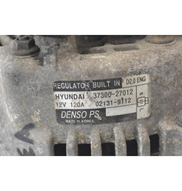 Δυναμό Kia Sportage - Tucson 2.0 CRD 140PS D4EA 2004-2009 Denso 37300-27012 120A