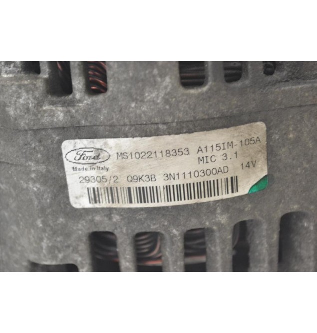Δυναμό Ford Focus 1.4 / 1.6 ASDA HXDA 2005-2012 MS1022118353 A115IM-105A 3N1110300AD